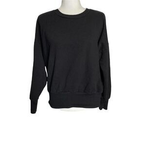 𝅺TALENTLESS Sweatshirt Women's Crew Neck Pullover Black Logo Size‎ XS